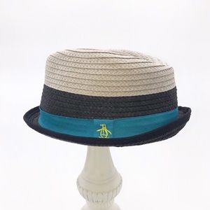 Original Penguin Mens Straw Porkpie 